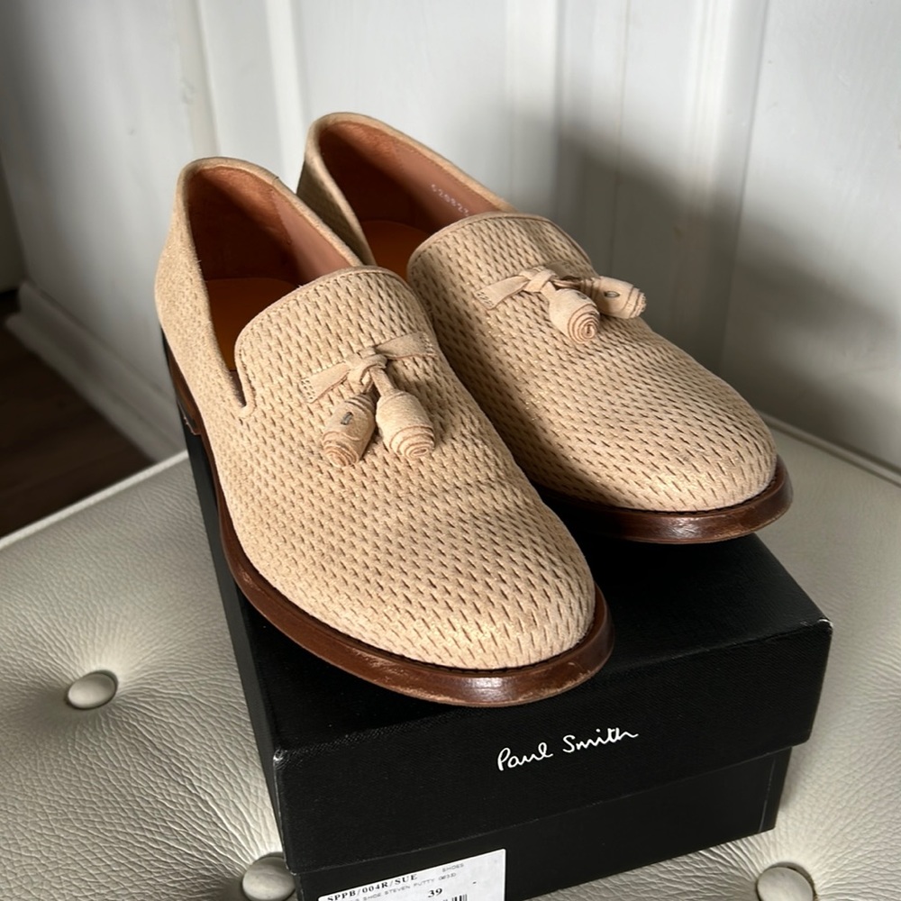 Paul Smith Steven Putty Gold Loafers